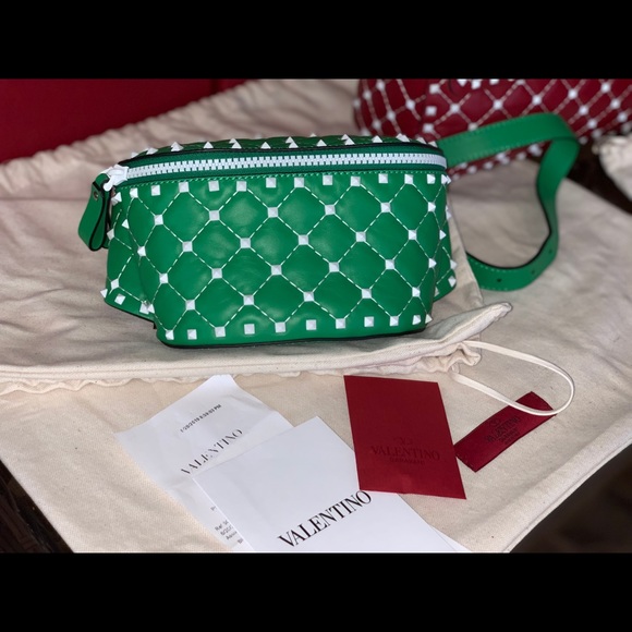 valentino rockstud spike belt bag